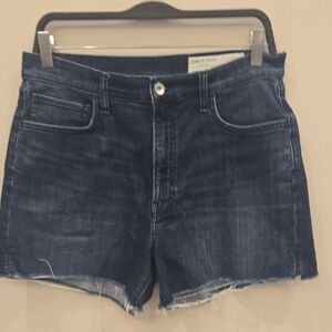 rag & bone Dark Indigo Retro Cutoff Denim Shorts Size 29